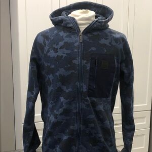 MEXX Full-Zip Blue Camo Hoodie – Men’s Size Medium